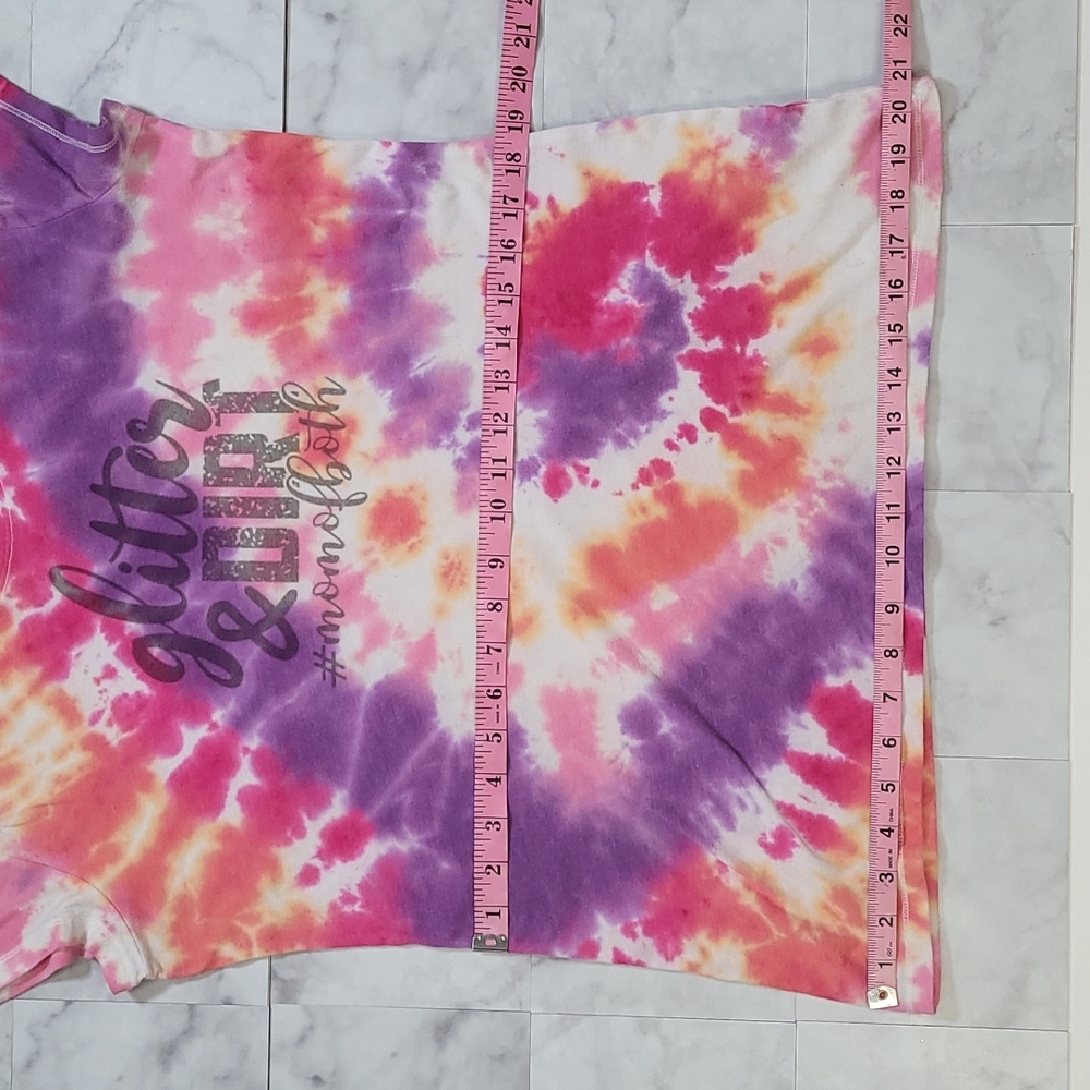 🌻FOR BUNDLES ONLY🌻 Pink Orange Tie-dye Mom Life Shirt - Picture 11 of 13